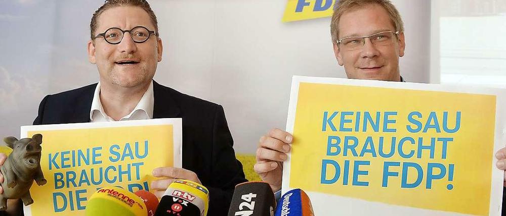 "Keine Sau braucht die FDP!", sagt die FDP.