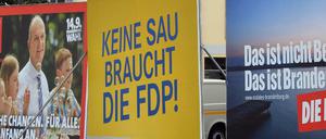Wahlwerbung der FDP in Brandenburg