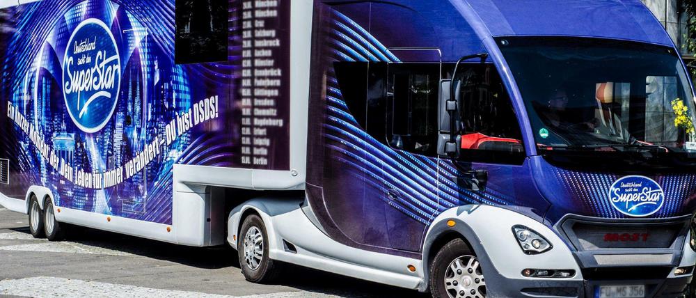 Rollt insgesamt durch acht Länder: Der DSDS-Castingbus.