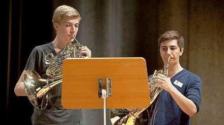Nicht nur Streber: Musiker des Bundesjugendorchesters.