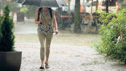 Plötzlicher Platzregen. Das konnte einem diesen Sommer ständig passieren. Kurz mal 22 Liter pro Quadratmeter – oder 157 wie in Brandenburg. 