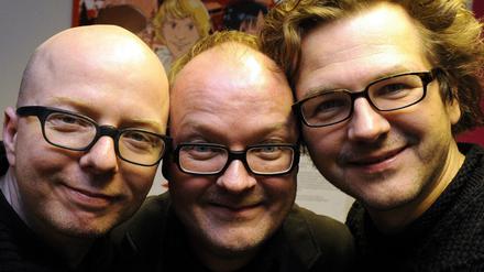 "Die drei ???": Oliver Rohrbeck (links), Jens Wawrczeck (Mitte) und Andreas Fröhlich