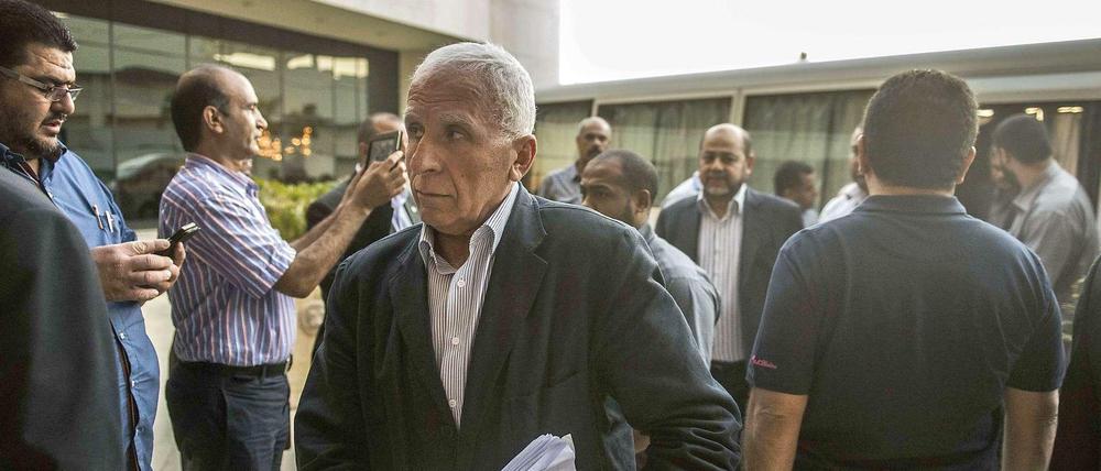 Der palästinensische Chefunterhändler Assam al-Ahmed bei den Verhandlungen in Kairo.
