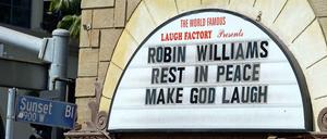 Ein Comedy-Club in Hollywood nimmt Abschied von Schauspieler Robin Williams.