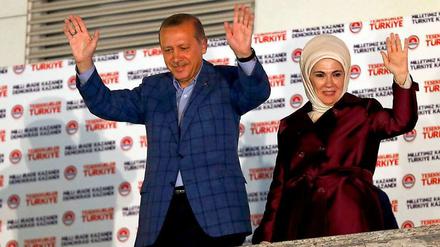 Erdogan ließ sich in Ankara feiern. 