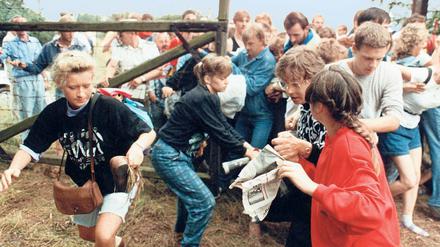 Rund 600 DDR-Bürger flüchteten am 19. August 1989 nach Österreich.