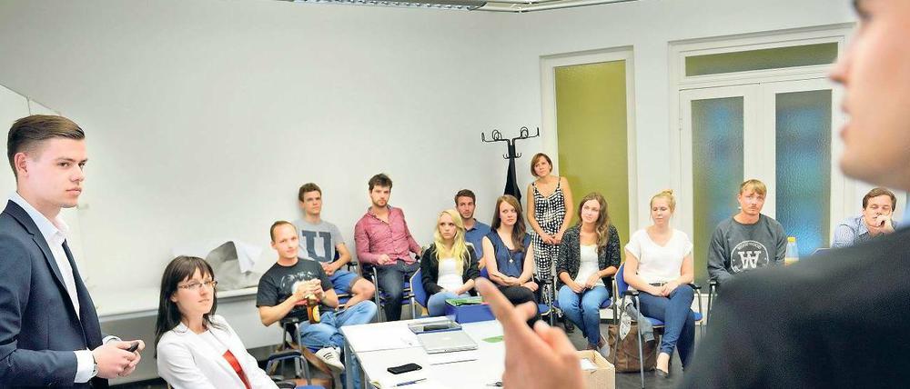 Dauereinsatz. Vereinstreffen nutzen die Nachwuchsberater zum Training.