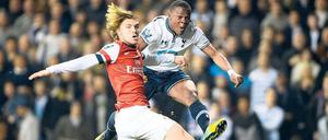 Nah dran. Beim FC Arsenal schaffte Leander Siemann (links) den Sprung in die erste Mannschaft nicht.