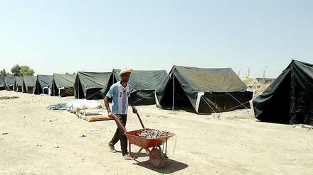 Ein Flüchtlingslager nahe der Stadt Erbil im Nordirak.
