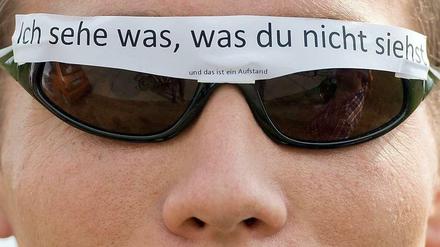 Protest gegen die NSA-Überwachung.