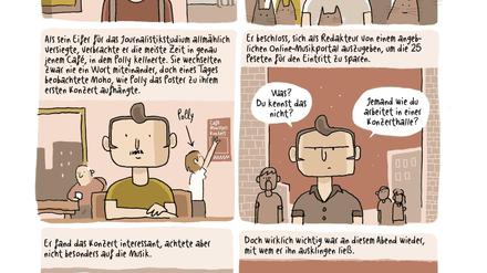 Reduzierter Stil im Dienst der Geschichte: Eine Seite aus dem besprochenen Buch.