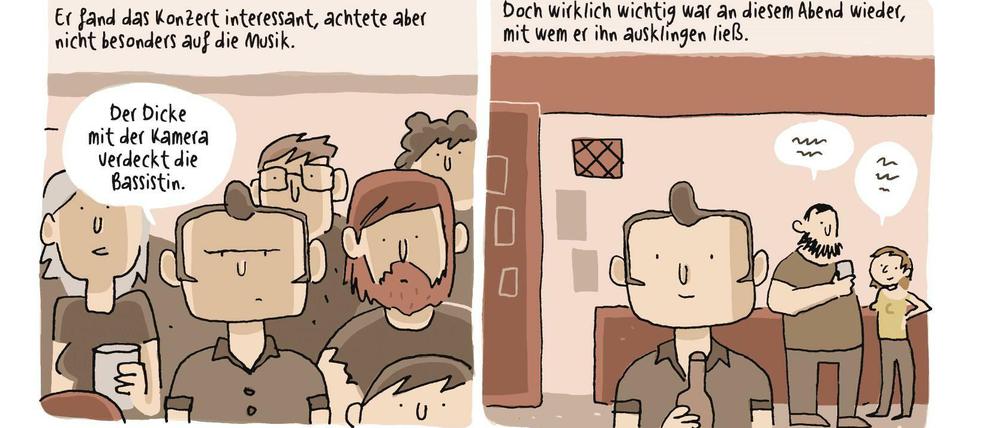 Reduzierter Stil im Dienst der Geschichte: Eine Seite aus dem besprochenen Buch.