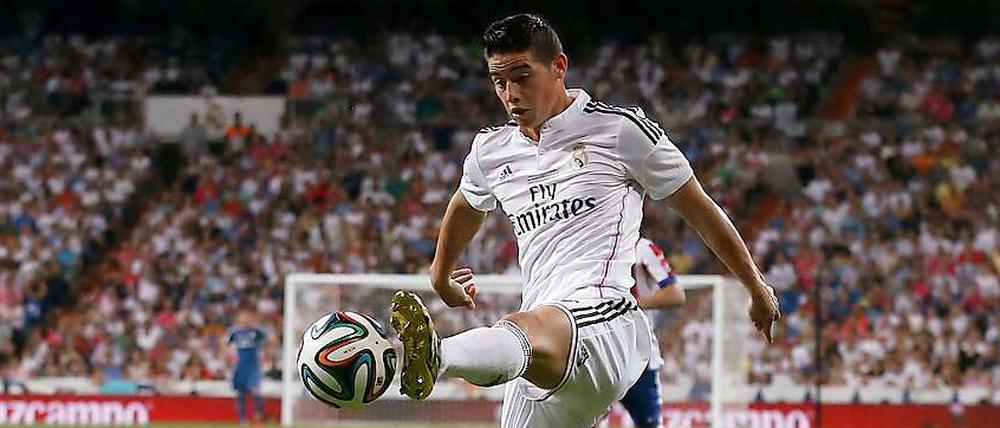 Auf goldenen Sohlen. James Rodriguez traf im Supercup für Real zur Führung der Madrilenen.