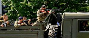 Prorussische Separatisten in der Ostukraine.
