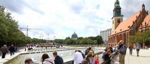 An St. Marien machen Touristen Rast - die Gemeinde erhofft sich mehr.