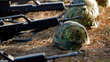 Deutsches Rüstungsgut. Gewehre vom Typ Heckler &amp; Koch G36.