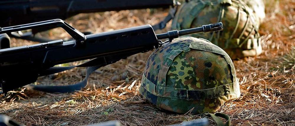 Deutsches Rüstungsgut. Gewehre vom Typ Heckler &amp; Koch G36.