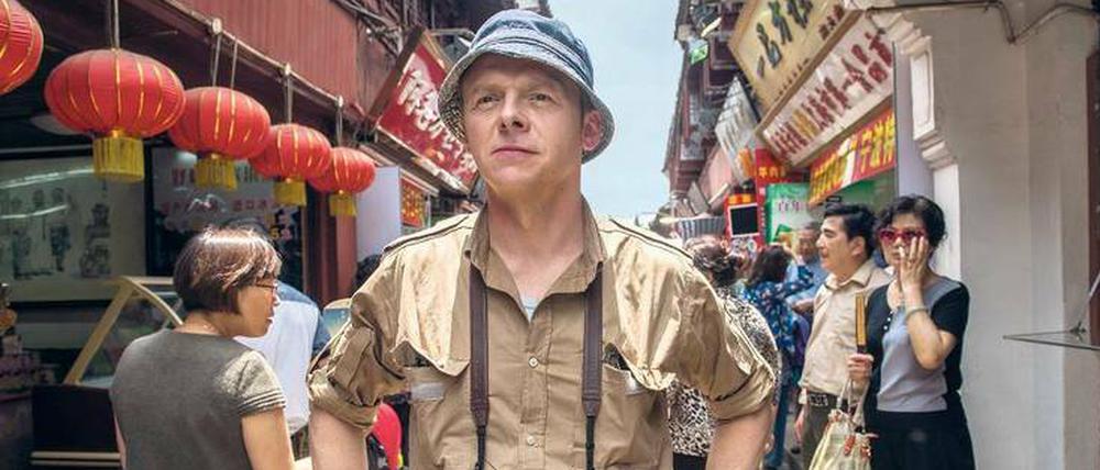 Staunend durch die Fremde. Hector (Simon Pegg) will herausfinden, was die Leute glücklich und unglücklich macht. 