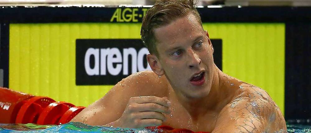 Bronze im Blick. Jan-Philip Glania holt die erste Medaille für die Beckenschwimmer in Berlin.