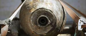 Eine Weltkriegsbombe.