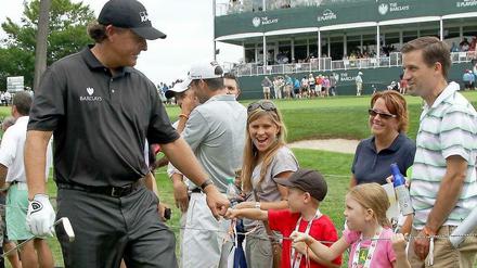 US-Start Phil Mickelson ist einer der absoluten Publikumslieblinge auf der Tour.