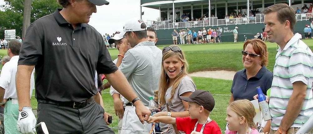 US-Start Phil Mickelson ist einer der absoluten Publikumslieblinge auf der Tour.