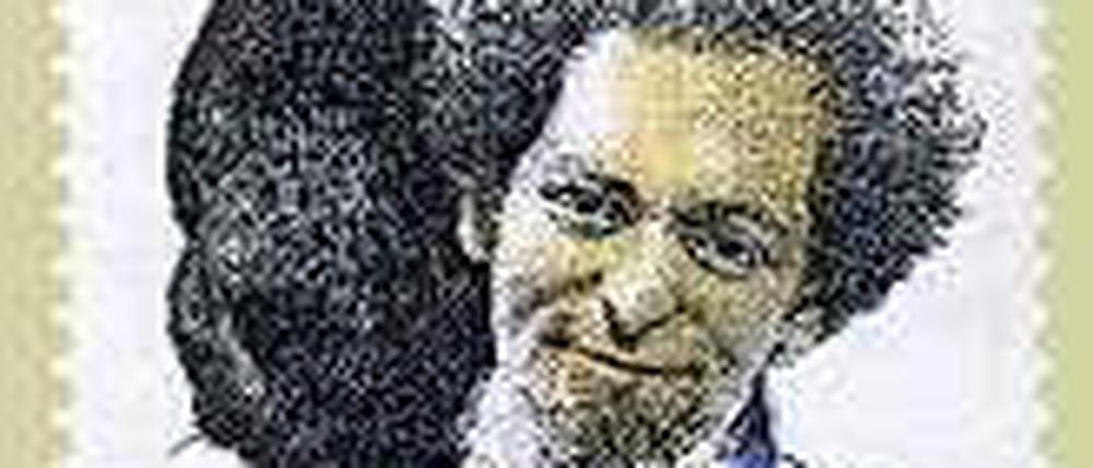 Die Briefmarke macht den Klassiker. Georges Perec.