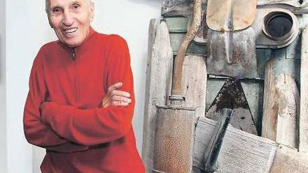 Siegfried Kühl in seinem Pankower Atelier.
