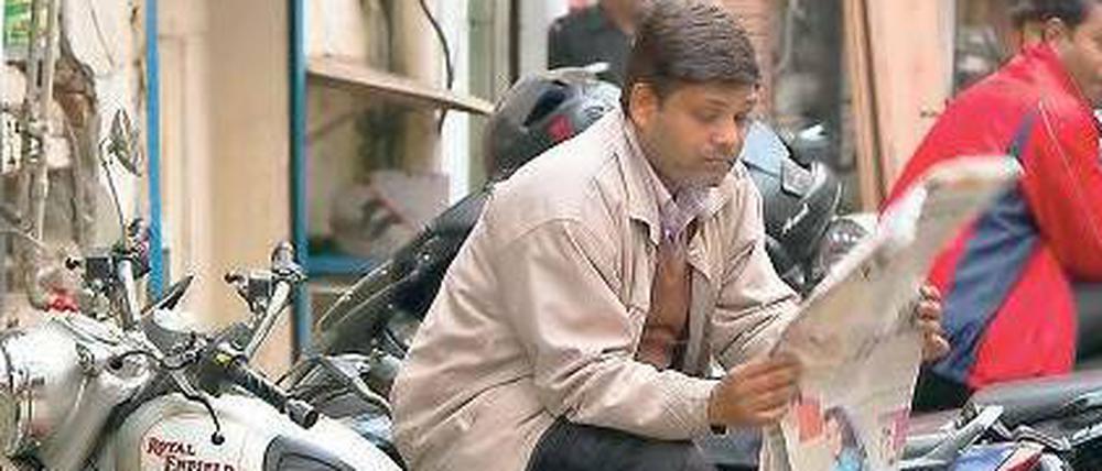 In Indien lesen sie noch. Dort haben Zeitungen Auflagen in Millionenhöhe.