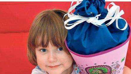 Alles im Griff. Die fünfjährige Johanna freut sich auf ihre Einschulung am Sonnabend. 