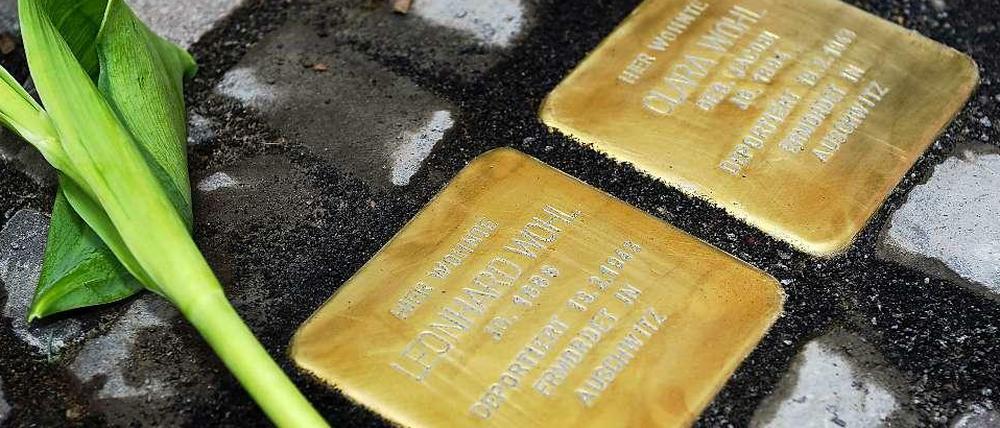 Sie waren Nachbarn - in der Jenaer Straße im Bayerischen Viertel: Hier wohnte Leonhard Wohl, hier wohnte Clara Wohl - beide von den Nazis ermordet in Auschwitz.
