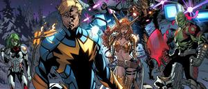 Sie sind zurück: So sehen die „Guardians of the Galaxy“ in einer neueren Reinkarnation aus.