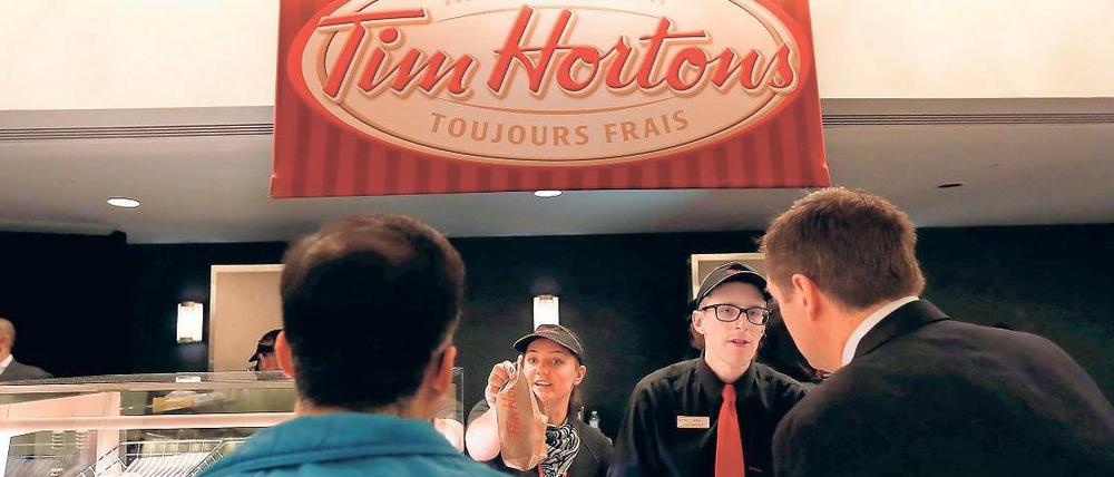 Eine Institution in Kanada: Der Eishockey-Profi Tim Horton gründete die Kaffeekette im Jahr 1964.