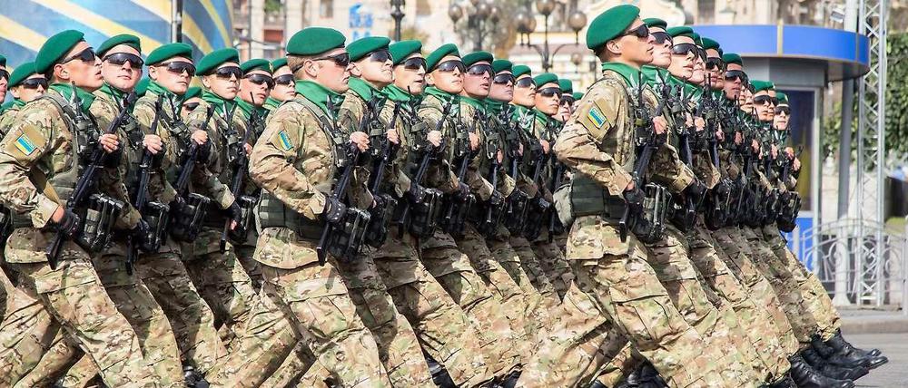 Militärparade zum ukrainischen Tag der Unabhängigkeit.