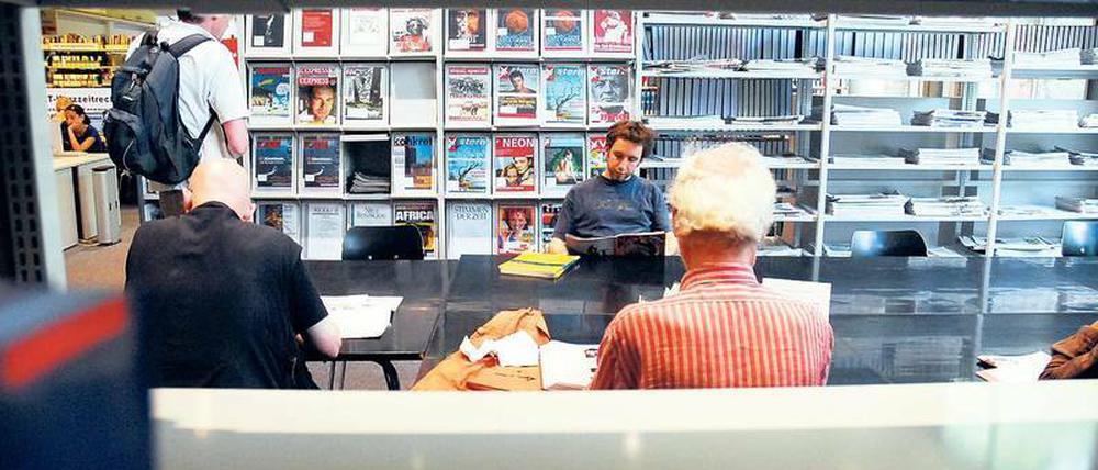 Die Gedenkbibliothek ist voll ausgelastet, könnte aber erweitert werden.