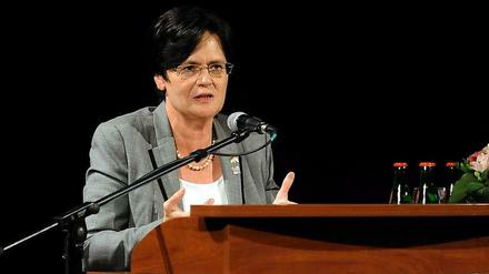 Ministerpräsidentin Christine Lieberknecht (CDU) wünscht sich eine Neuauflage von Schwarz-Rot in Thüringen.