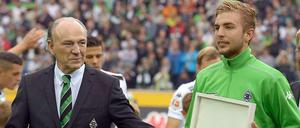 Vor dem Spiel wurde Weltmeister Christoph Kramer für den Erfolg in Brasilien geehrt.