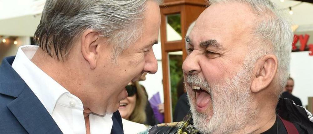 Unterhaltsam ist er. Auch ein guter Gastgeber. Sein Image wird er nicht mehr los. Hier ein Foto 2014 beim 70. Geburtstag von Udo Walz.