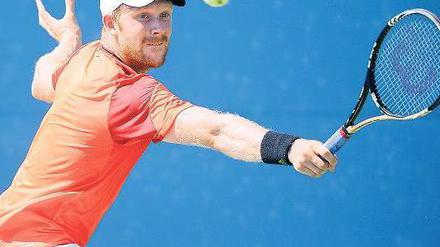Da hat er sich selbst überrascht. Matthias Bachinger steht nach einem starken Auftritt bei den US Open in der zweiten Runde. 