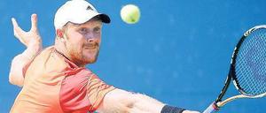 Da hat er sich selbst überrascht. Matthias Bachinger steht nach einem starken Auftritt bei den US Open in der zweiten Runde. 