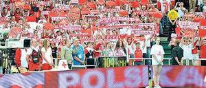 Da schlagen viele auf. Volleyballspiele der Nationalmannschaft sind in Polen große Ereignisse, besonders in Kattowitz. 