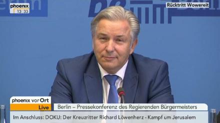 Erst der Rücktritt, dann Prinz Eisenherz. So wie Phoenix schalteten auch n-tv, N24 und der RBB zur Rücktritts-Pressekonferenz von Klaus Wowereit.