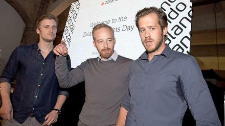Der Zalando-Vorstand: David Schneider, Rubin Ritter und Robert Gentz.