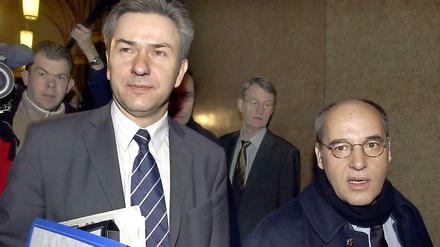 Klaus Wowereit und Gregor Gysi im Dezember 2001