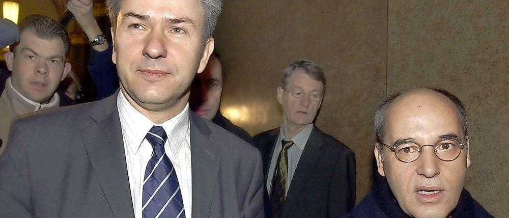 Klaus Wowereit und Gregor Gysi im Dezember 2001
