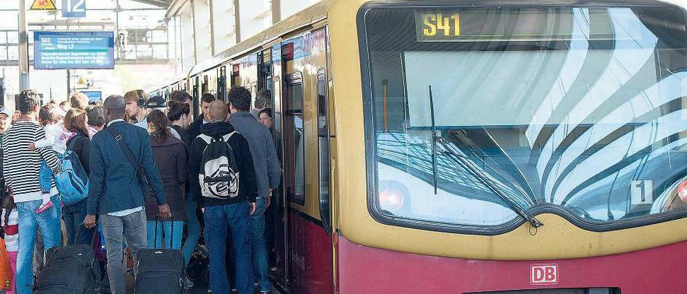 Bahnstreik: Es kam zu erheblichen Ausfällen bei der Berliner S-Bahn.