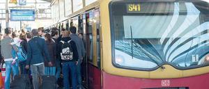 Bahnstreik: Es kam zu erheblichen Ausfällen bei der Berliner S-Bahn.