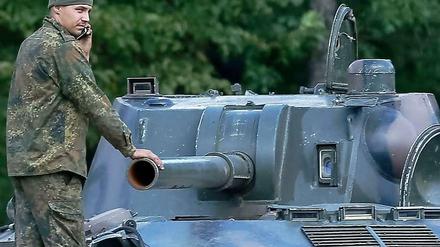 Ein ukrainischer Soldat in der Region Donezk.