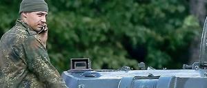 Ein ukrainischer Soldat in der Region Donezk.