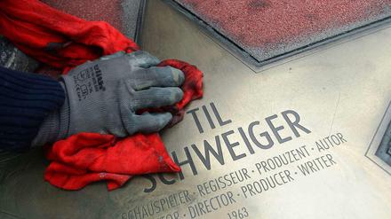 Frisch poliert für die Eröffnung ist der Stern von Til Schweiger.